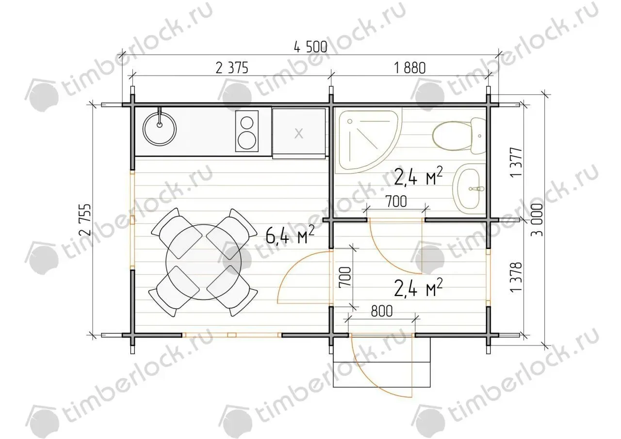 Садовый домик  С-345 