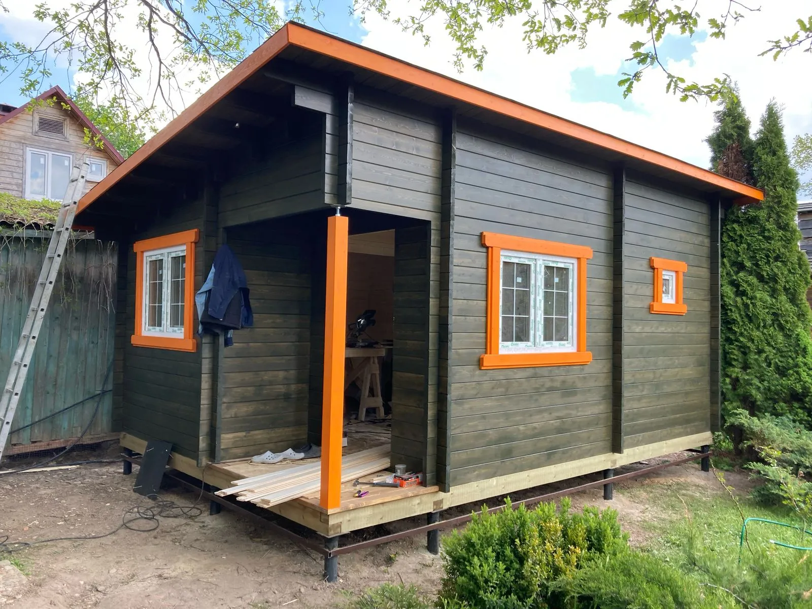 Садовая баня из бруса БА-643 