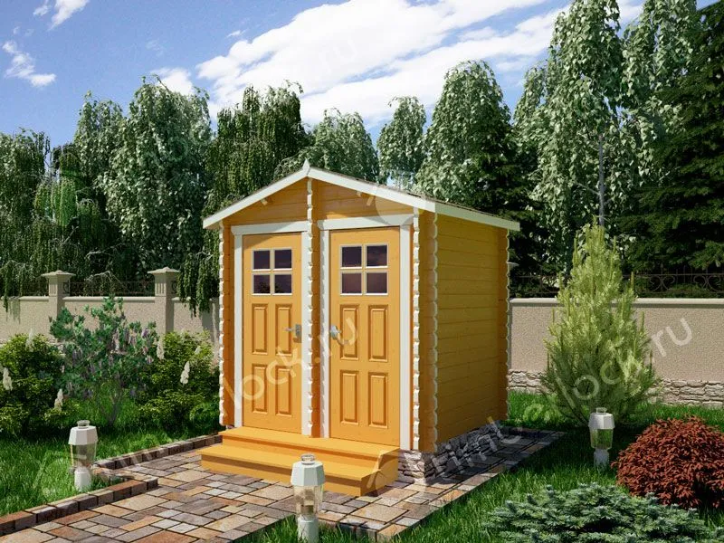 Хозблок с душем и туалетом Х-252 2.5х2м площадью 3.8 Хозблок с душем и туалетом Х-252