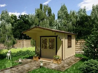 Садовый домик из минибруса С-33-1 3х3м  Садовый домик из минибруса С-33-1