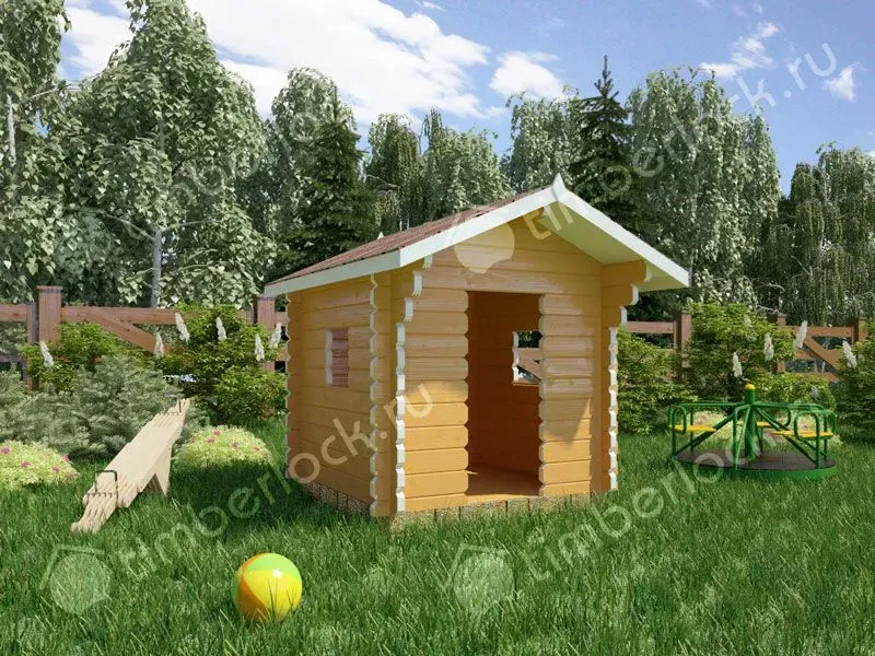 Детский домик из дерева «Малыш» 