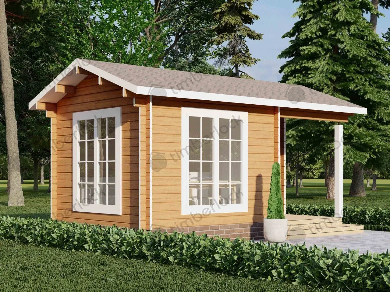 Садовый домик с санузлом С-35 