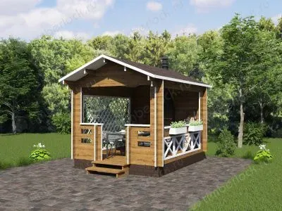 Беседка открытая Б-34-1 