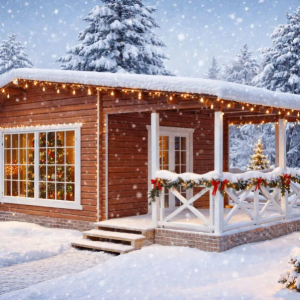 Дачный дом 5х8м с верандой 