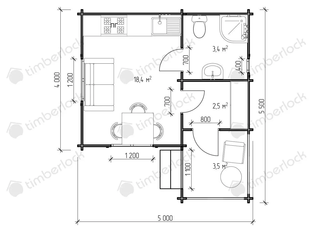 Садовый домик С-555 