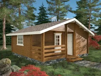 Дачная баня из бруса БА-66 