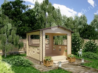 Беседка для дачи Б-33-1 3х3м  Беседка для дачи Б-33-1