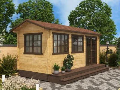 Садовый мини-домик 5,5х2,5 (С-5525) 5.5х2.5  Садовый мини-домик 5,5х2,5 (С-5525)