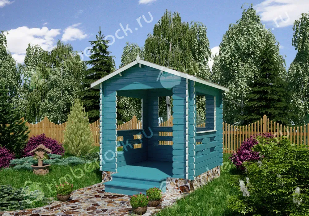 Беседка деревянная Б-2525 