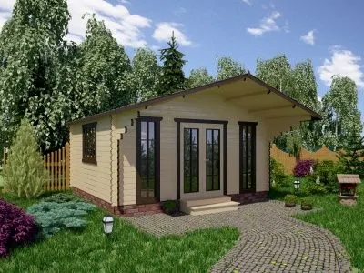 Летний домик для пляжа П-545-1 5х4.5м  Летний домик для пляжа П-545-1