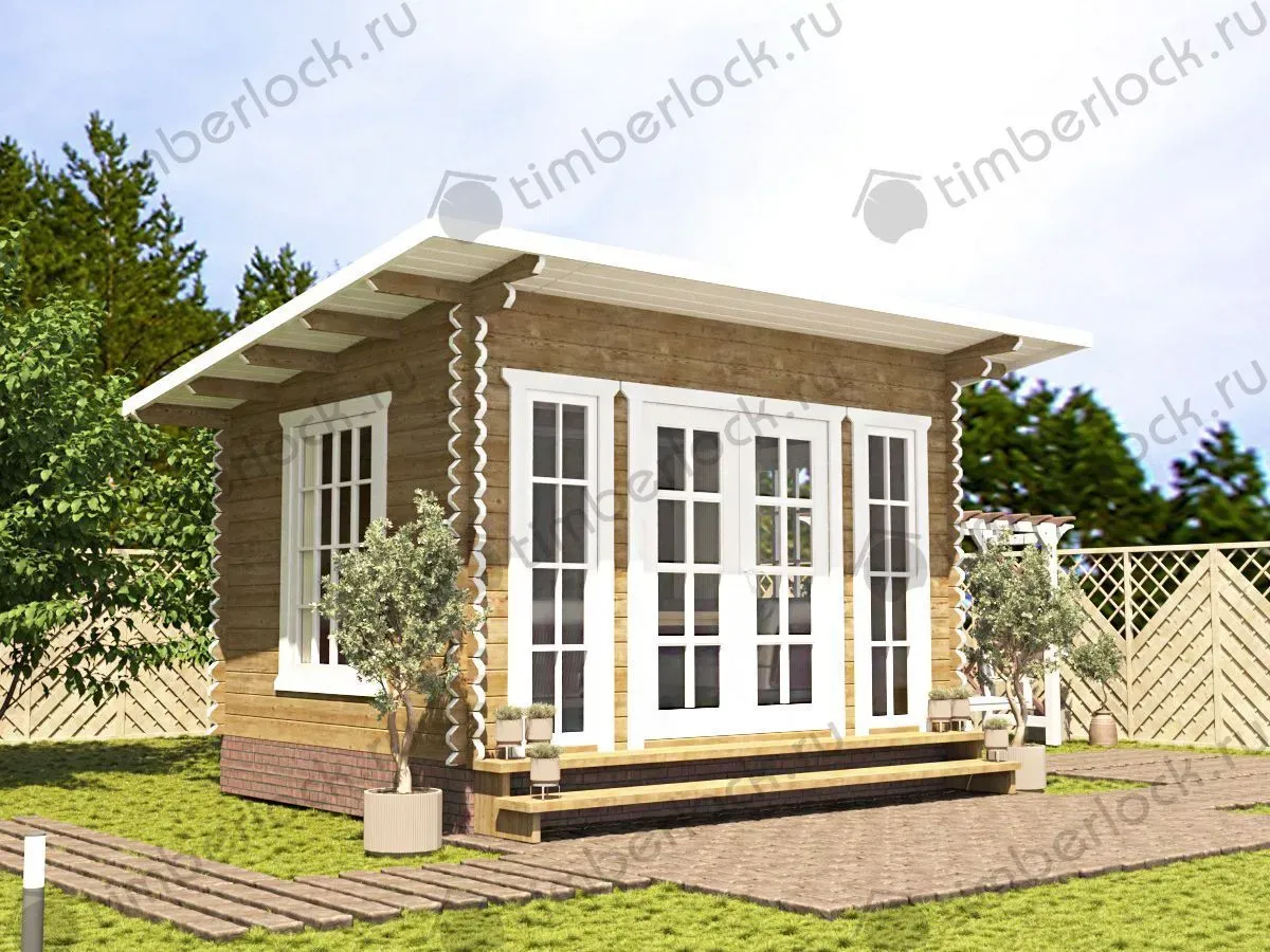 Беседка односкатная Б-35-1 