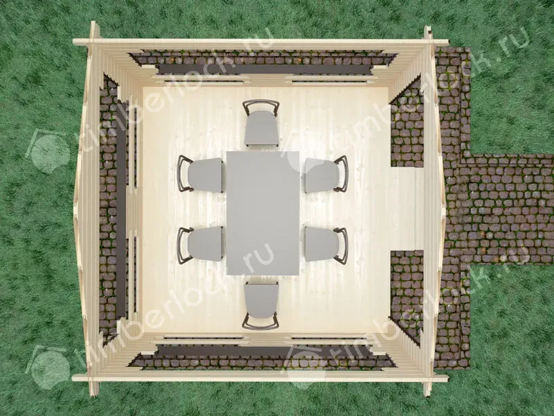 Открытая беседка Б-44-1 