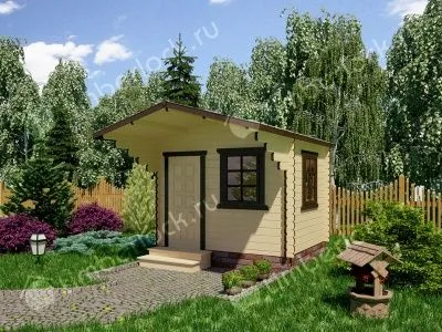 Садовый домик из минибруса  С-325-1 3 х 2.5 м  Садовый домик из минибруса  С-325-1