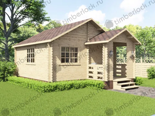 Садовый домик с верандой С-55-2 