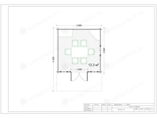Садовый домик из минибруса С-3838-1 