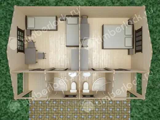 Пляжный домик П-7353 