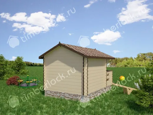 Детский домик из дерева «Теремок» 