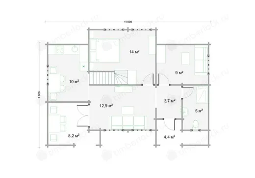 Проект дома шале Ш-711 