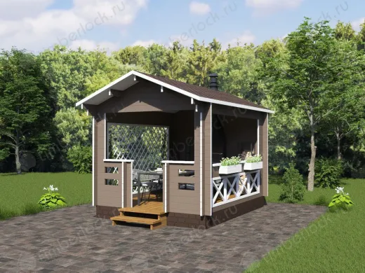 Беседка открытая Б-34-1 