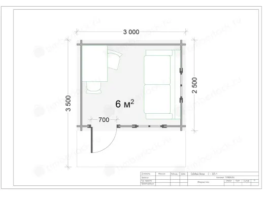 Садовый домик из минибруса  С-325-1 