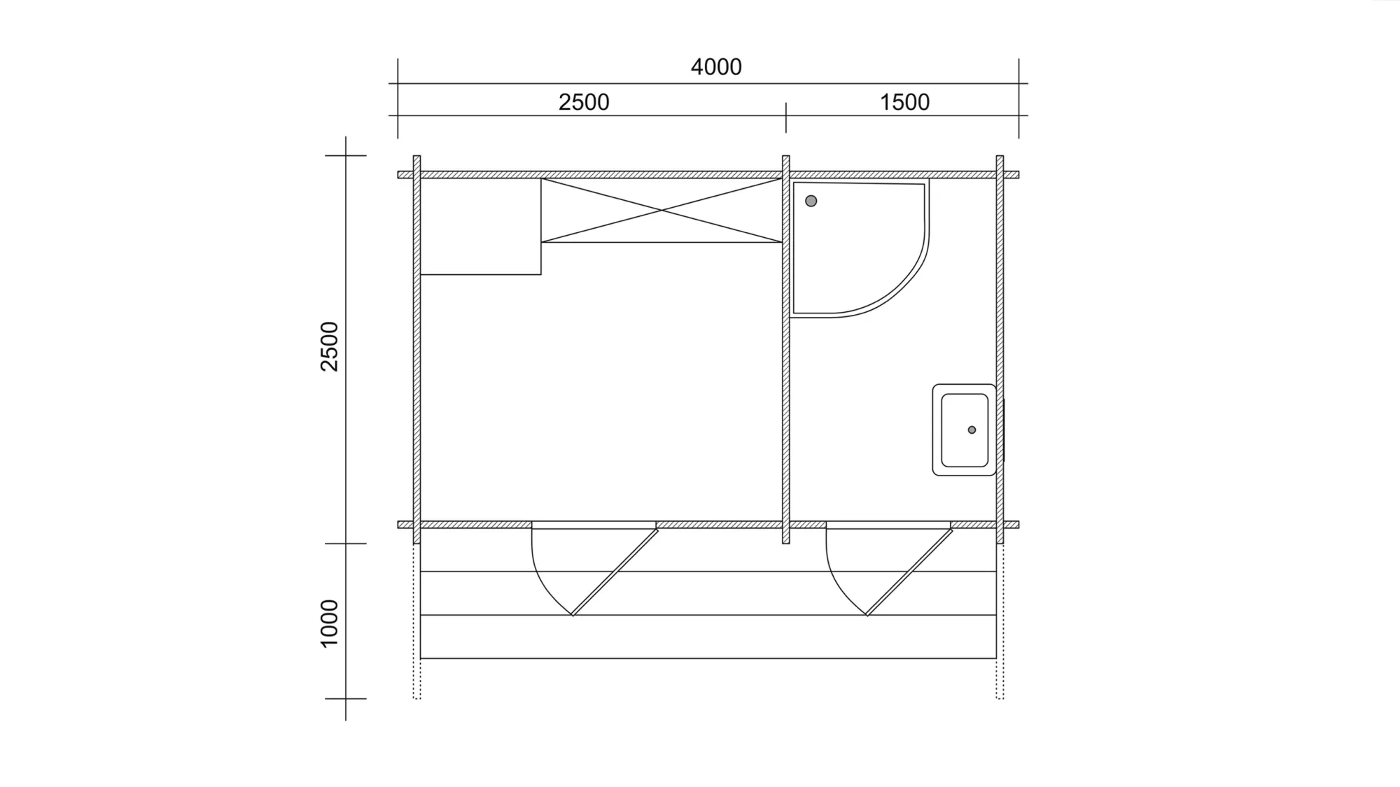 Хозблок 2,5х4 