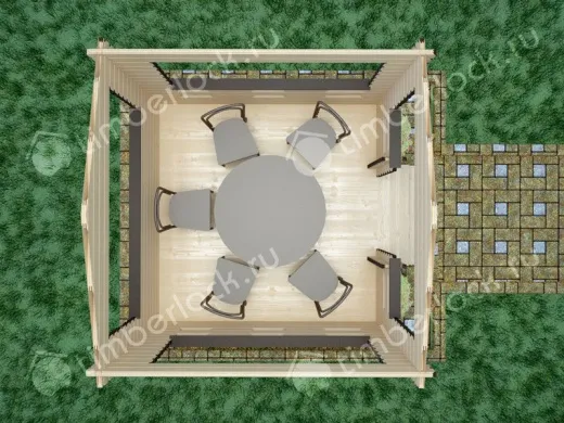 Открытая беседка Б-33-2 