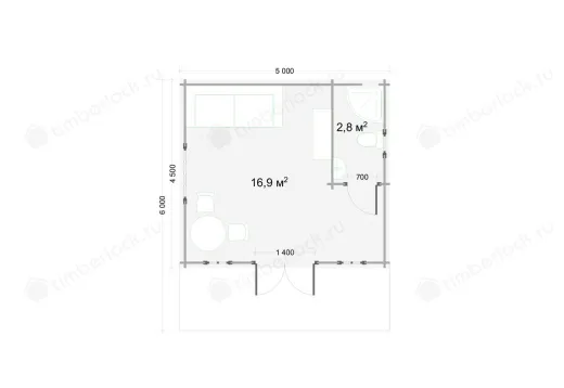 Летний домик для пляжа П-545-1 