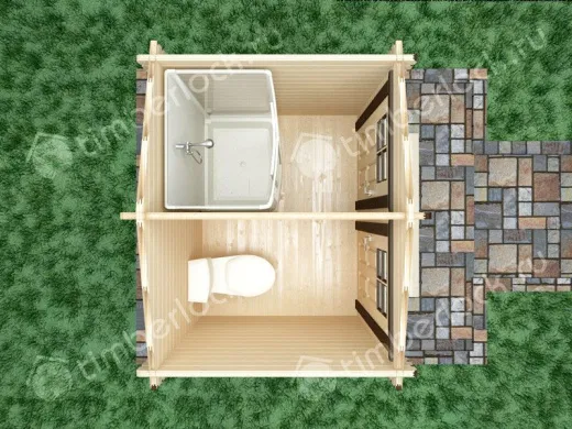 Хозблок с душем и туалетом Х-252 