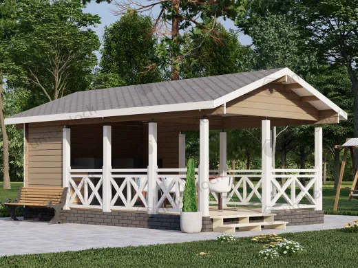 Беседка открытая Б-64-1 