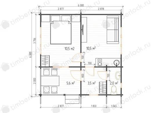 Дачный дом Д-66-4 