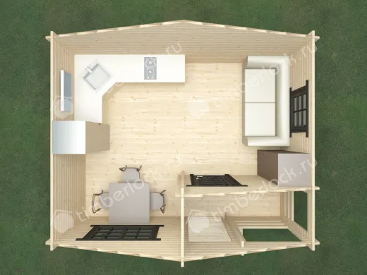 Маленький садовый домик С-54 