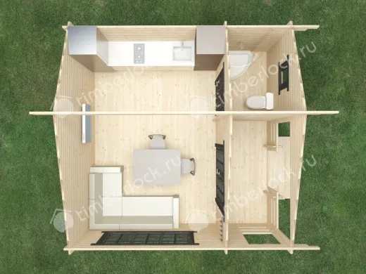 Садовый домик для дачи С-55-1 