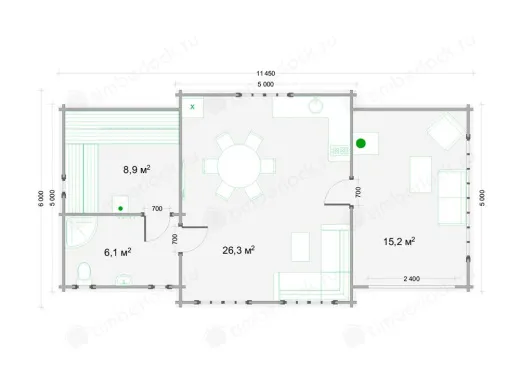 Проект дома шале Ш-611 