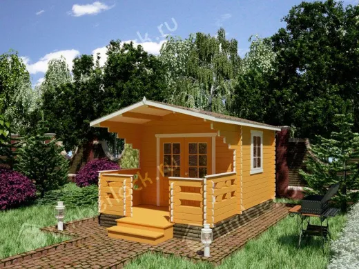 Садовый домик с верандой С-33-2 