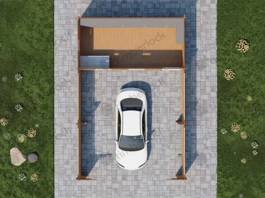 Навес для автомобиля 6х9м (Н-96) 