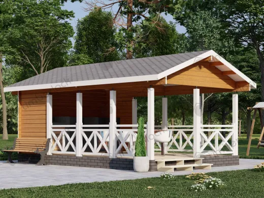 Беседка открытая Б-64-1 