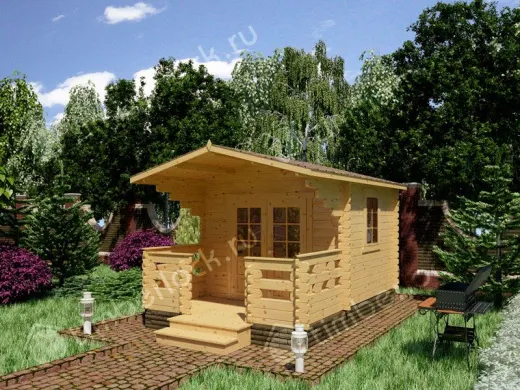 Садовый домик с верандой С-33-2 