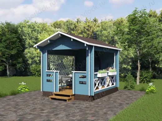 Беседка открытая Б-34-1 