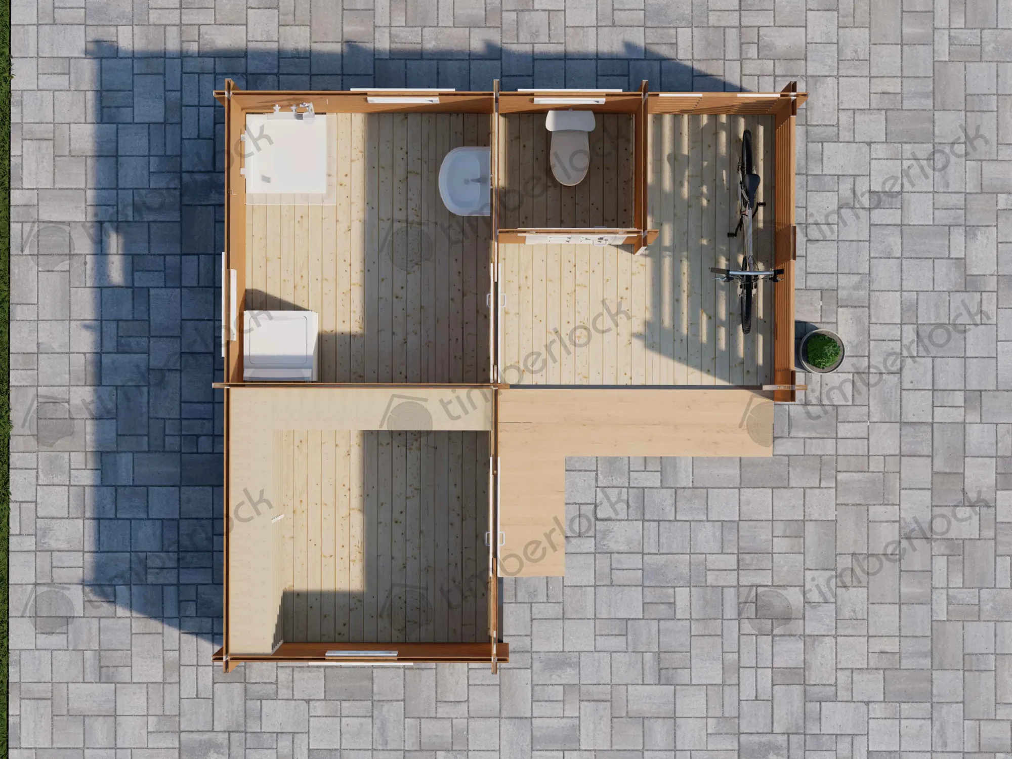 Угловой хозблок Х-55 