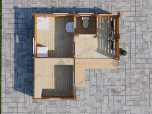 Угловой хозблок Х-55 