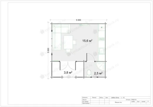 Садовый домик для дачи С-55-1 