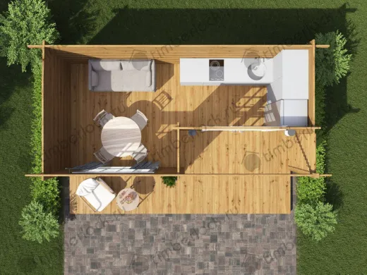 Беседка закрытая 6х3 С-63 