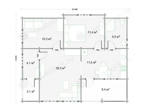Проект дома шале Ш-810 