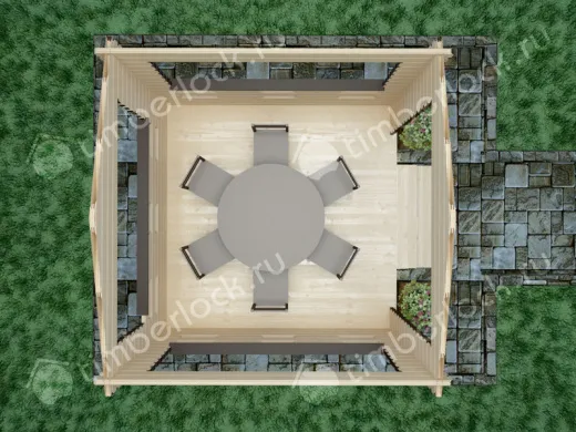 Беседка для дачи Б-33-1 