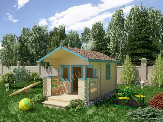 Детский домик из дерева «Теремок» 