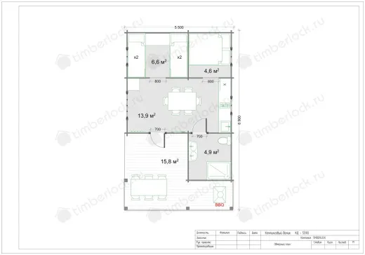 Кемпинговый домик КД-5590 