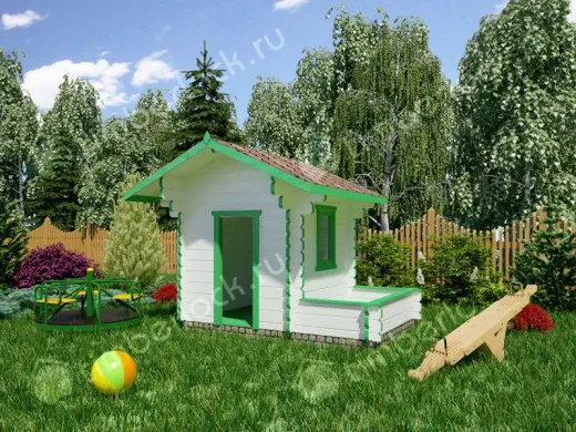 Детский домик из дерева «Избушка» 