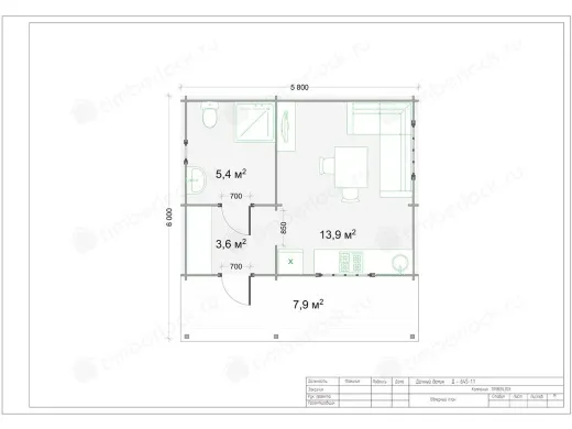 Дачный дом Д-645-4 