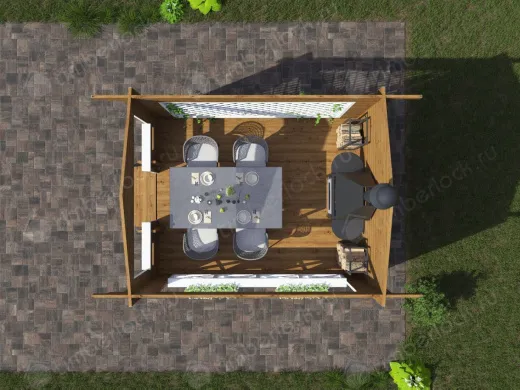 Беседка открытая Б-34-1 