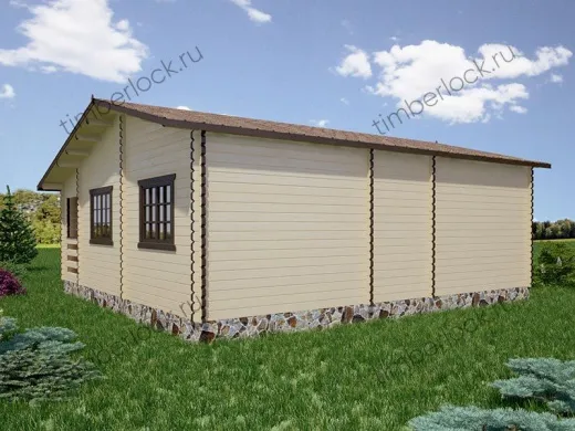Дачный домик из бруса Д-758-1 